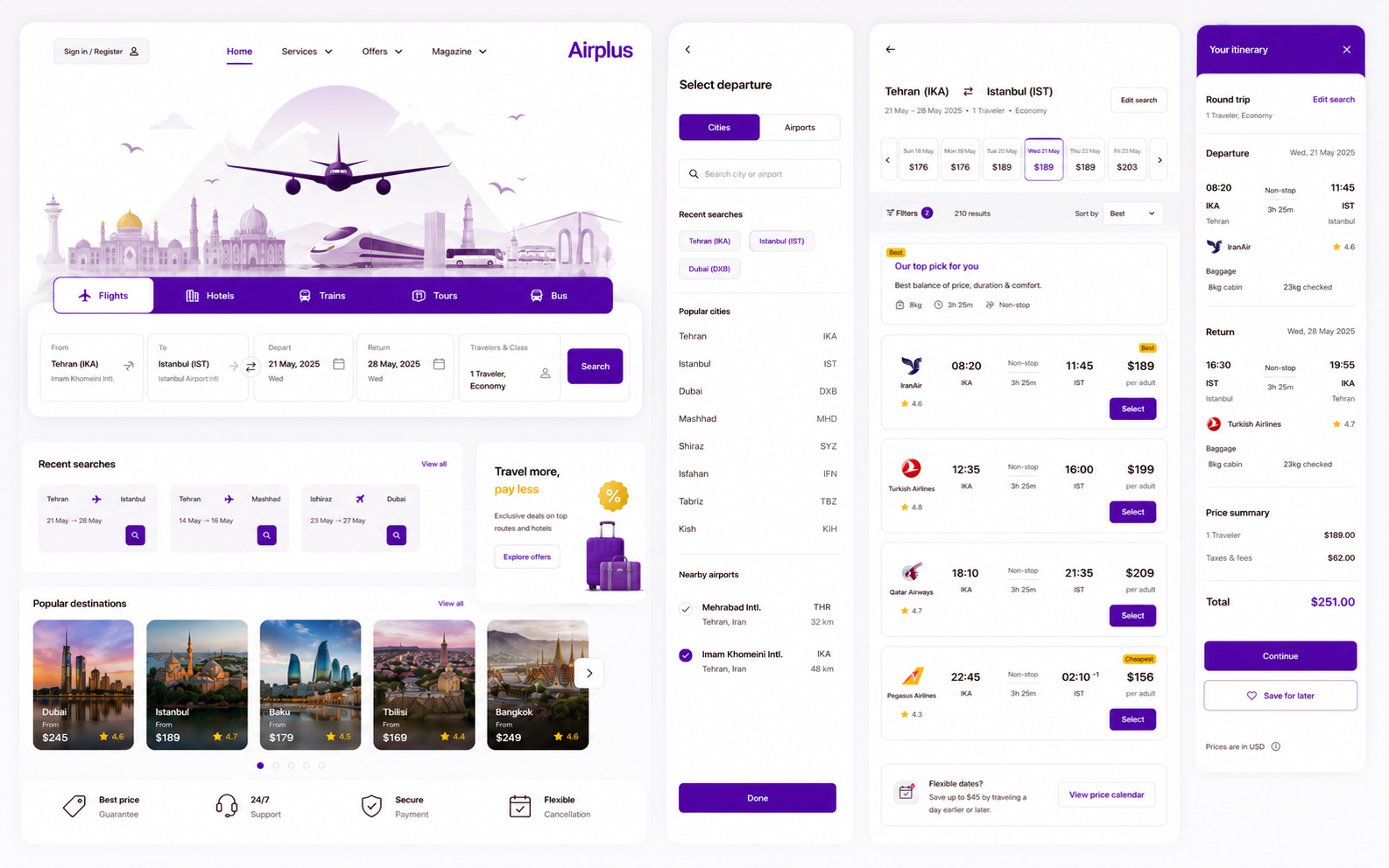 Airplus — unified search and booking