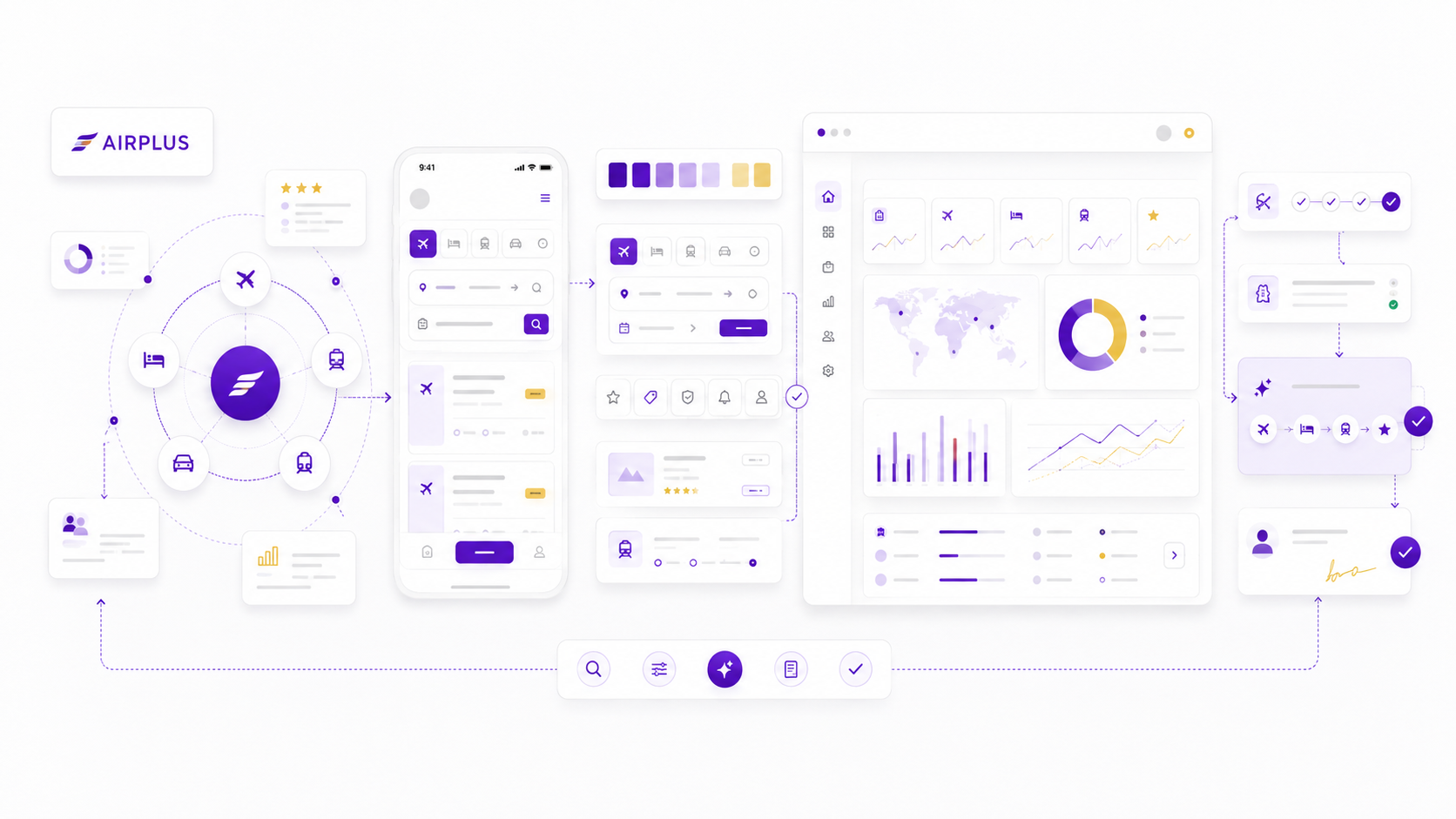 Airplus — product system and UI language